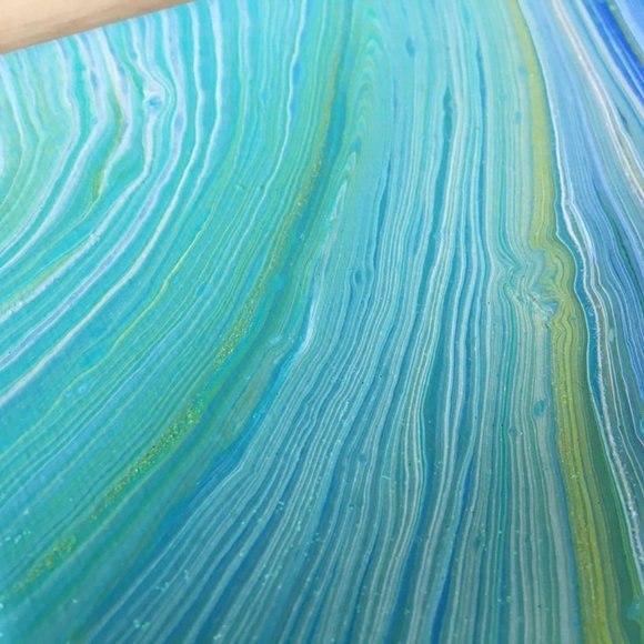 Original acrylic painting / Fluid wall art - Small - Picture 3 of 5